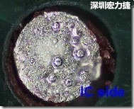 紅墨水染紅測試分析-IC面，判退，