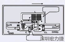 圖2：升壓電路的PCB設(shè)計示例。